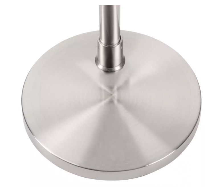 Hampton Bay 1001 731 456 | 78 in. Height 3-Arc Floor Lamp - Brushed Nickel Finish