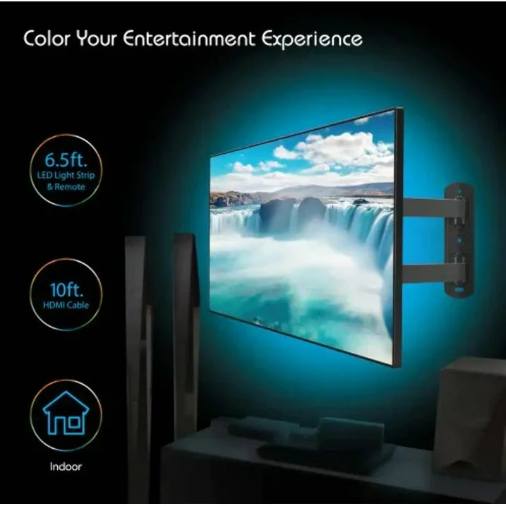 Tzumi 8307HD | Aura LED Color Home TV Mount Combo Pack