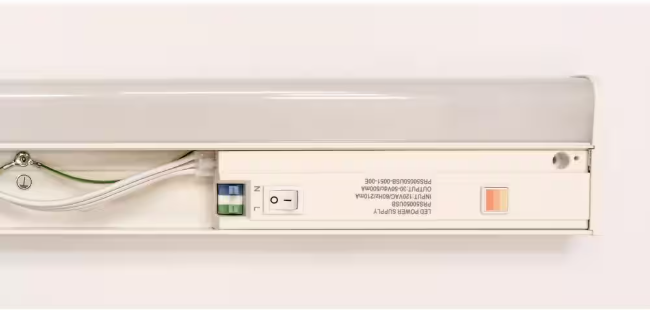 Commercial Electric 1005 837 732 | Direct Wire Aluminum 24 in. LED White CCT Changing Under Cabinet Light