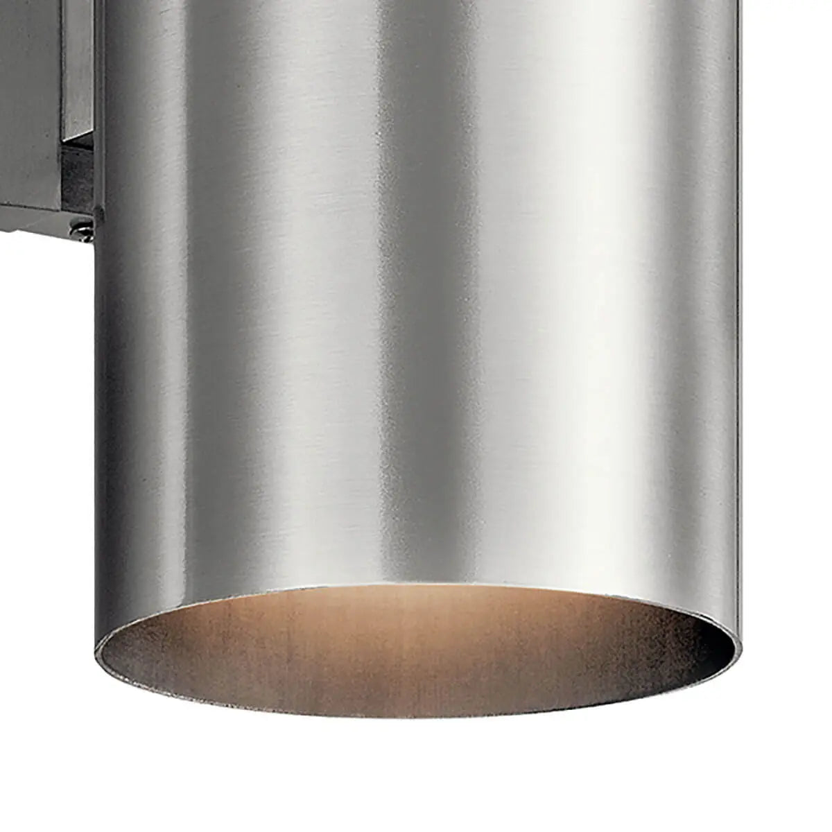 Kichler 9246BA | Two Light Indoor/Outdoor Wall Mount, Brushed Aluminum, 15"