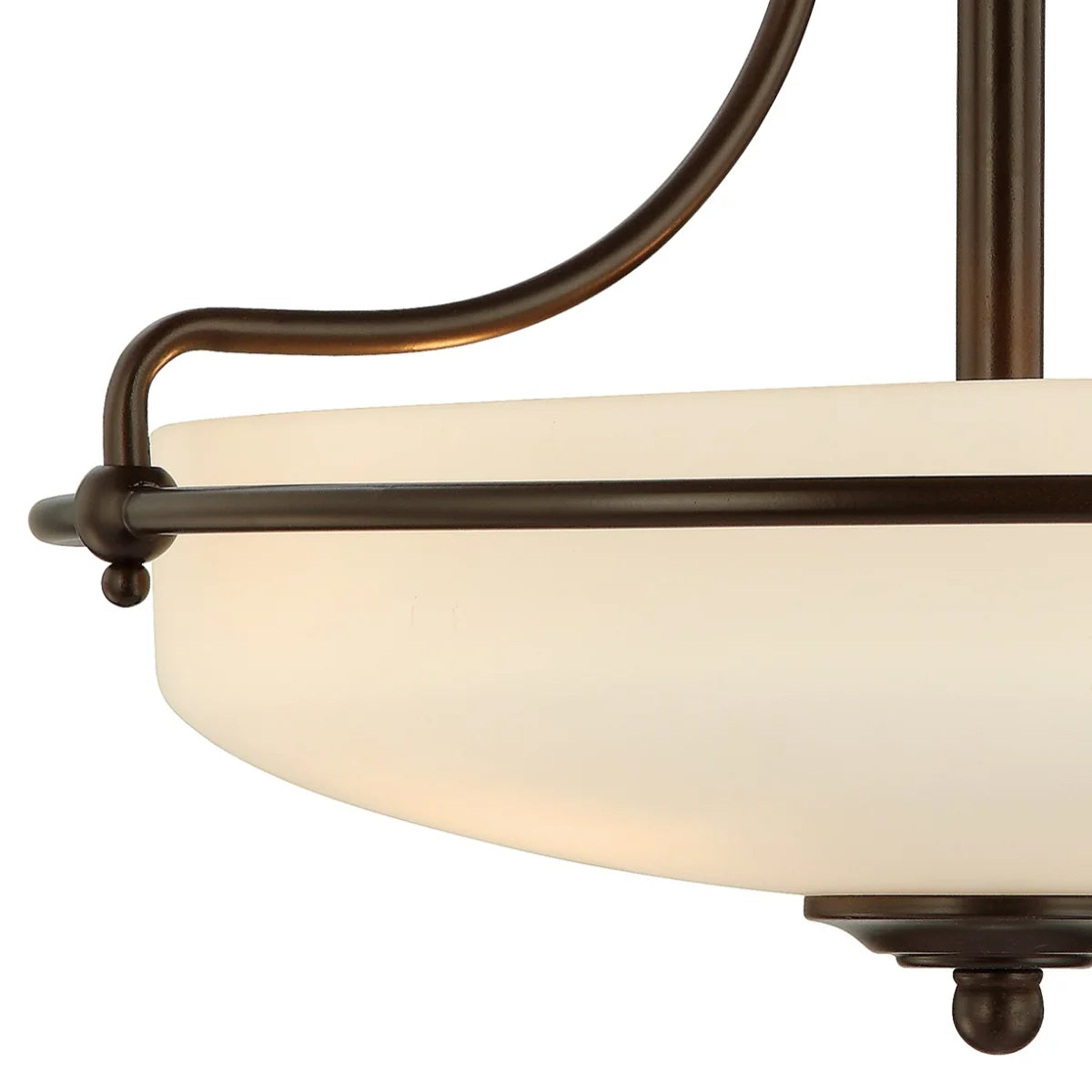 Quoizel GF1717PN | Griffin 3 Light 17" Wide Semi-Flush Mount Ceiling Light