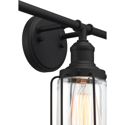 Quoizel LUD8634EK | Ludlow 4 Light 34 inch Earth Black Bath Light Wall Light