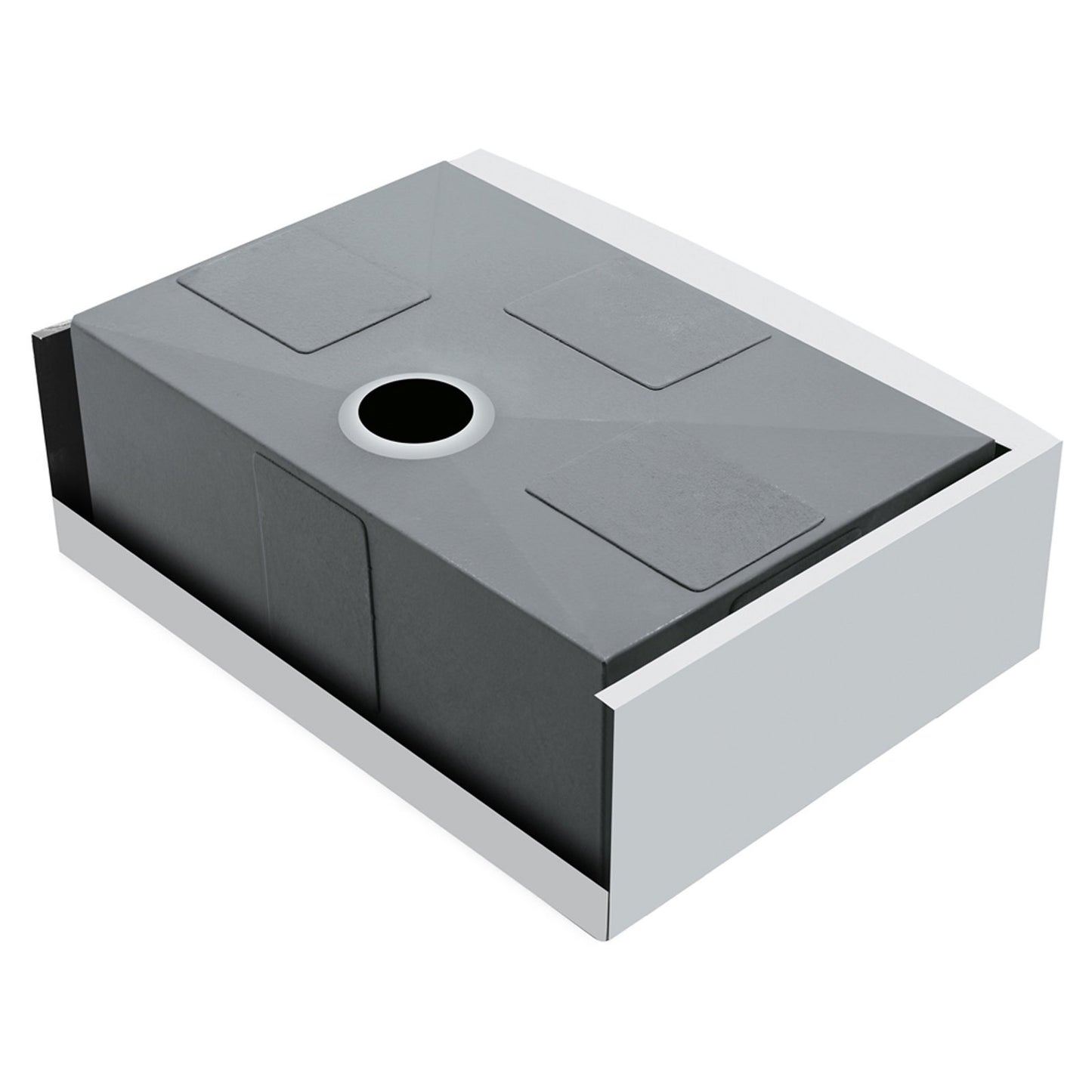 30 " x 22" - 1/4" x 10" Satin Kitchen Sink | AFS3022F
