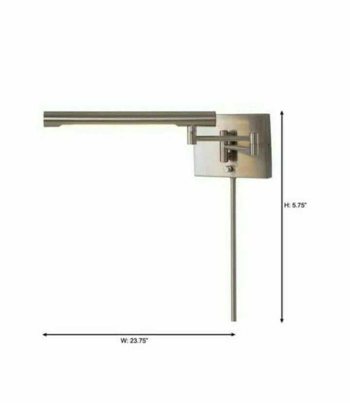 Home Decorators Collection 1002 433 015 | 11-Watt Brushed Nickel LED Dual Wall Mount Wall Sconce