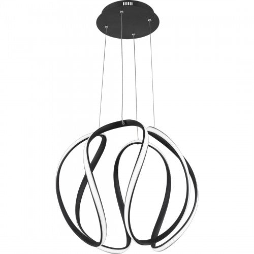 Quoizel PCWN2818EK | Waving Single Light 19" Wide LED Abstract Pendant