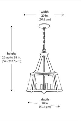 Monteaux 1007168203 | 4-Light Pendant Light Fixture