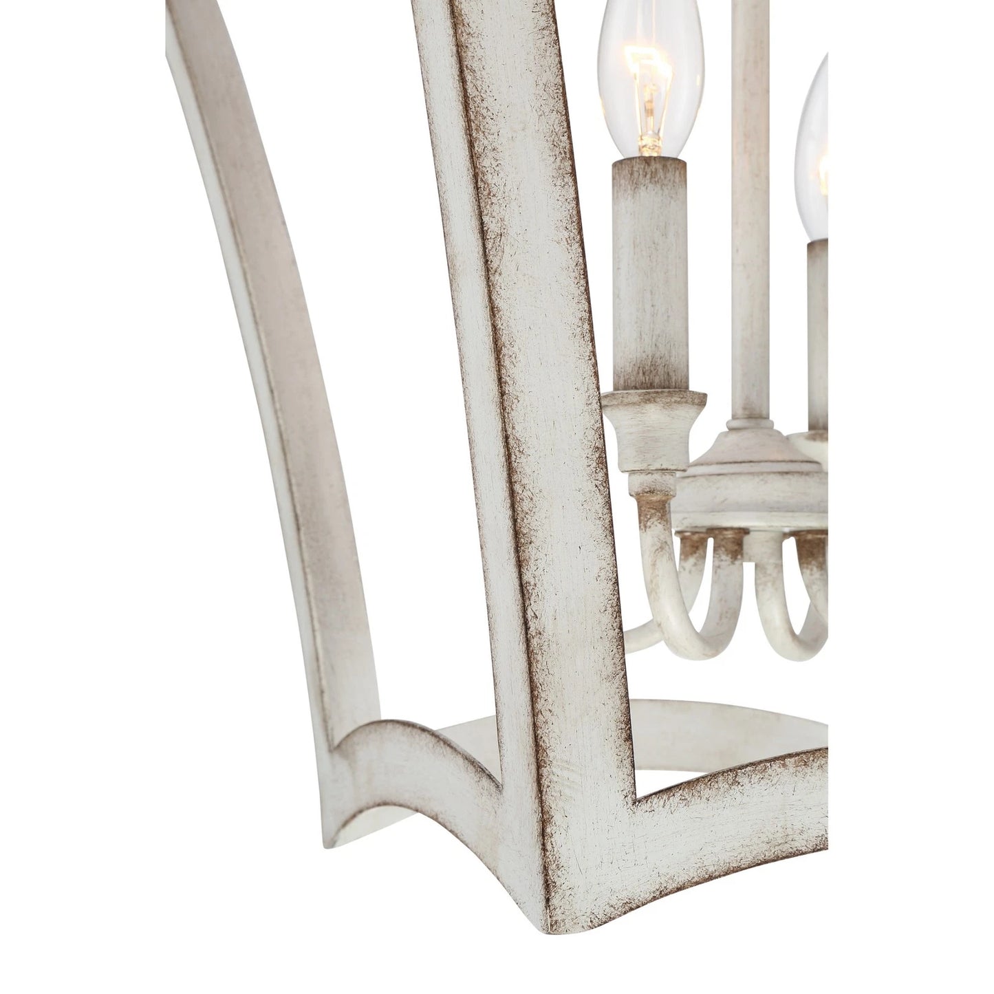 Quoizel SUM5216WH | Summerford 4 Light 16"W Taper Candle Pendant - Antique White