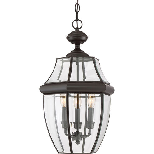 Quoizel NY1179K | Newbury 3 Light 13 inch Mystic Black Outdoor Hanging Lantern