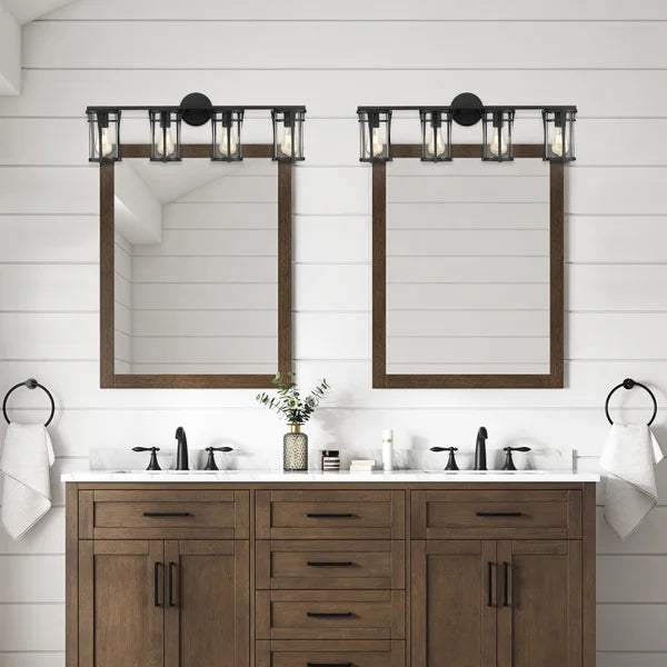 OVE Decors Joakim 4-Light Wall-Mount Vanity Light, Black