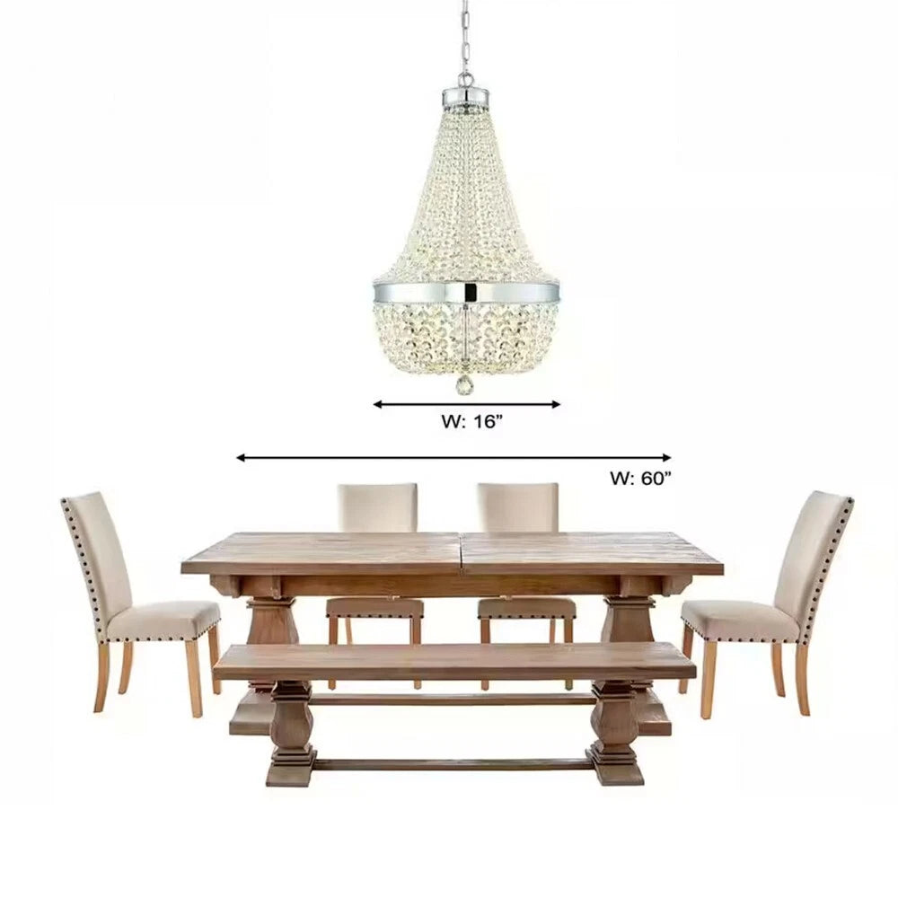 Home Decorators Collection 1001 664 606 | Monticello Park 6-Light Chrome Crystal Chandelier