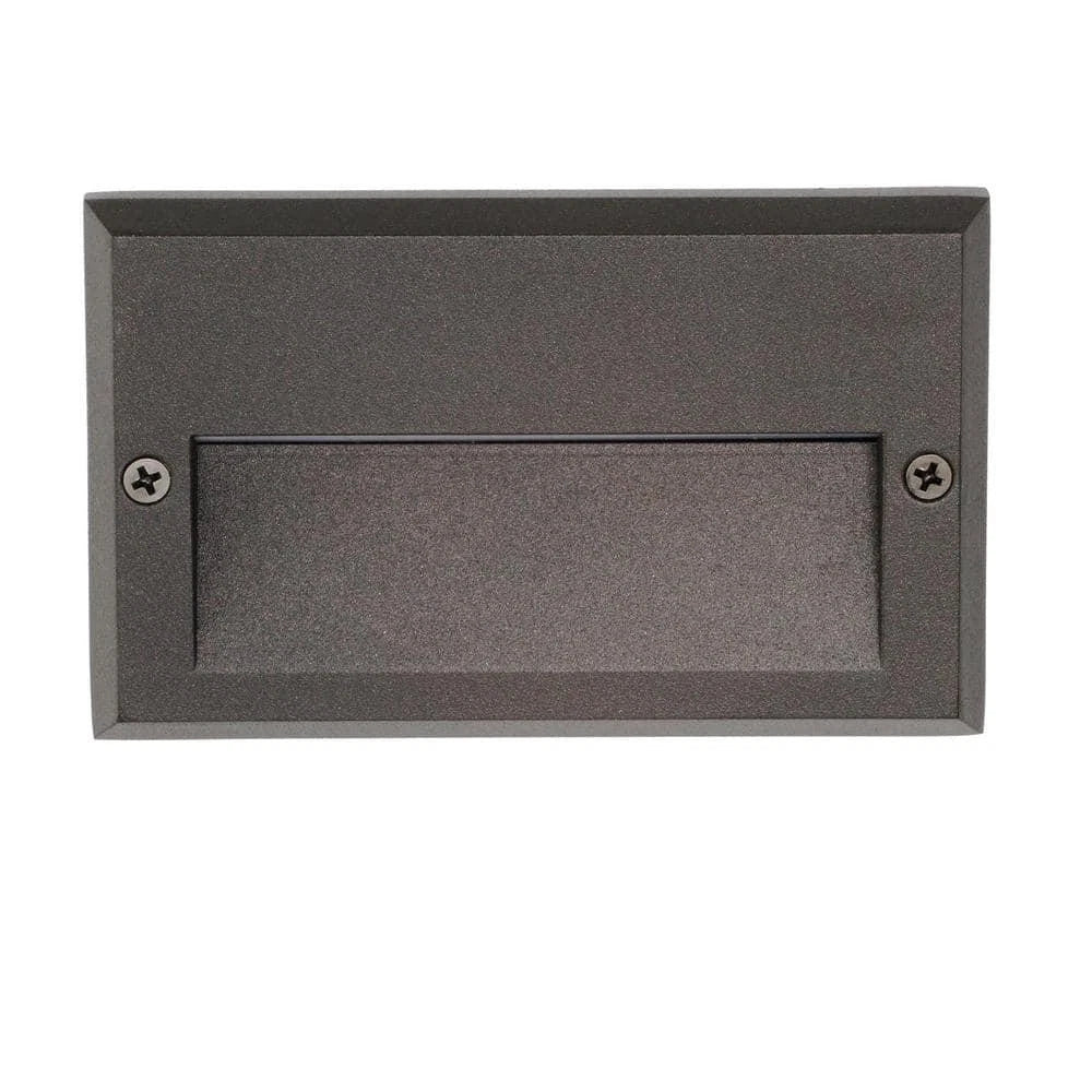Hampton Bay 1002 669 467 | 49 Lumen 5.5 in. Low Voltage Black Integrated LED Deck Light