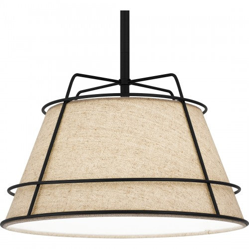 Quoizel QPP5629MBK | Burbidge 13" Wide Mini Pendant