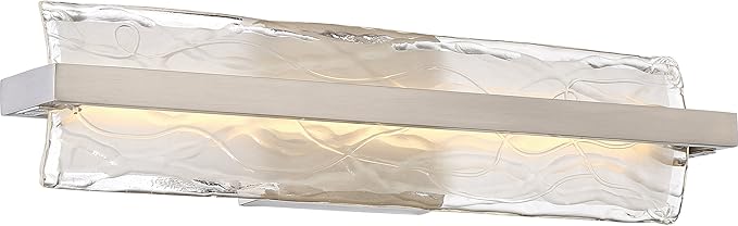 Quoizel PCGL8522BN | Platinum Glacial 1 Light Contemporary Bath Vanity - 5 Inches high