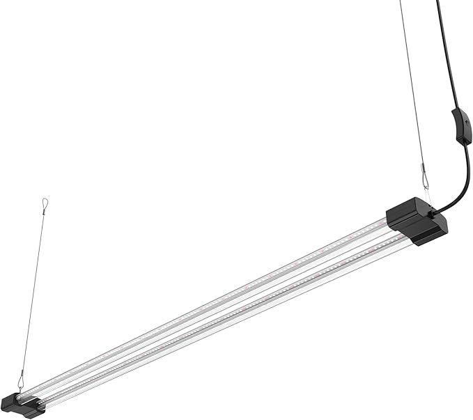 Dymond GL46BLKS1 | 4 ft. LED Grow Light Full Spectrum 5000K Daylight and 660 nm Red Linkable Indoor Plant Fixture