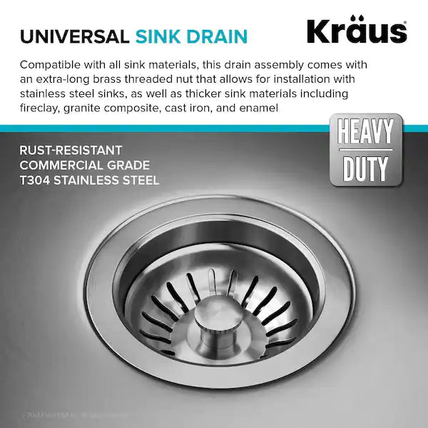 Kraus ST-ZHD | Stainless Steel Strainer