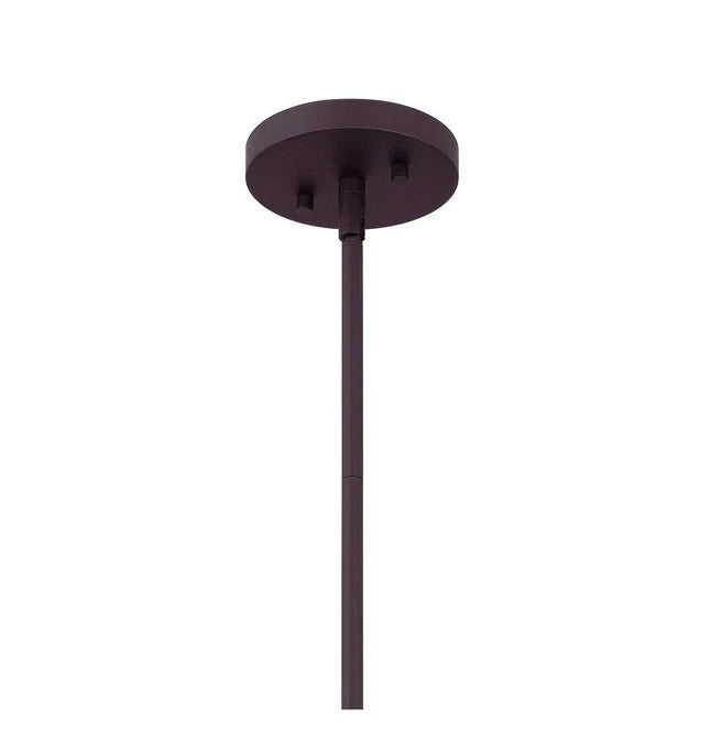 DSI Lighting 1006 016 996 | Cambria 2 -Light Dark Brown Pendant with Rattan Shade