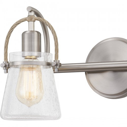 Quoizel STF8616BN | Stafford 2 Light 16 inch Brushed Nickel Bath Light Wall Light, Medium