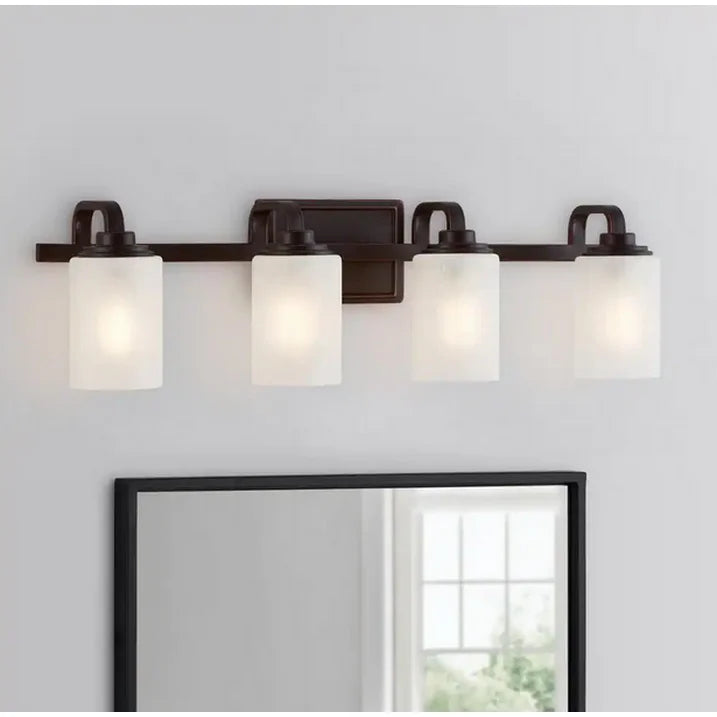 Hampton Bay 1006 367 870 | Hartford Lake 4-Light Vanity Fixture in Oil-Rubbed Bronze