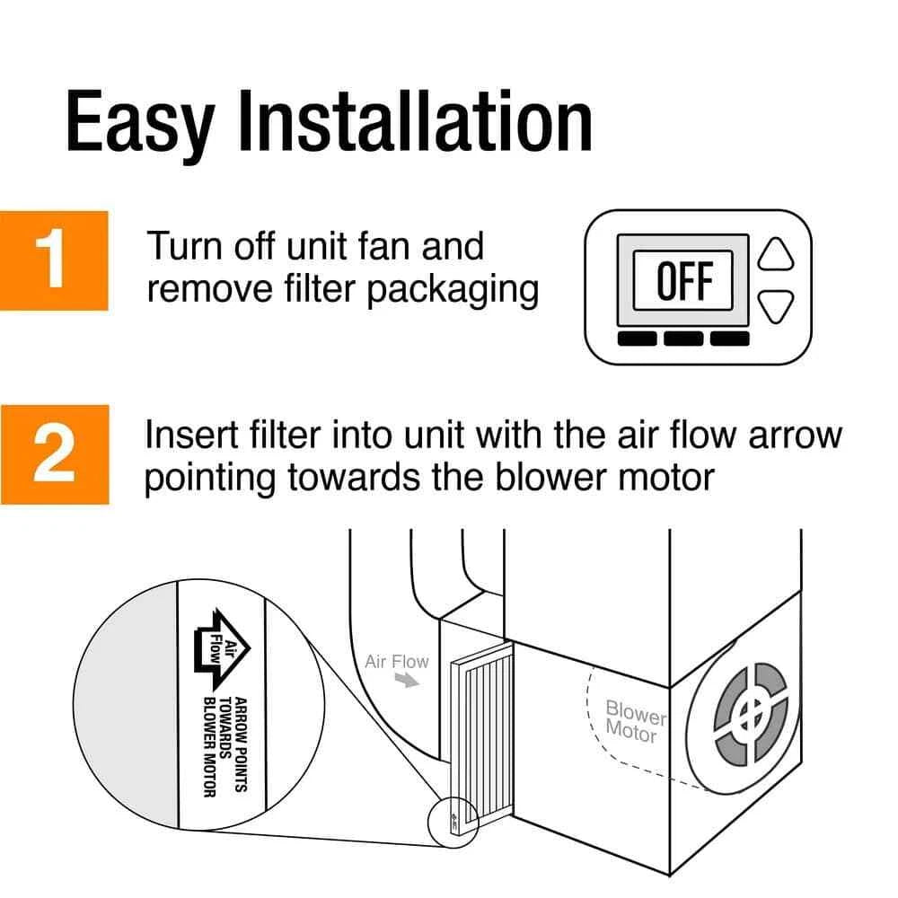 HDX 1007 591 200 | 20x20x4 in. Honeywell Replacement Air Filter FPR 9 MERV 13