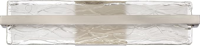Quoizel PCGL8522BN | Platinum Glacial 1 Light Contemporary Bath Vanity - 5 Inches high
