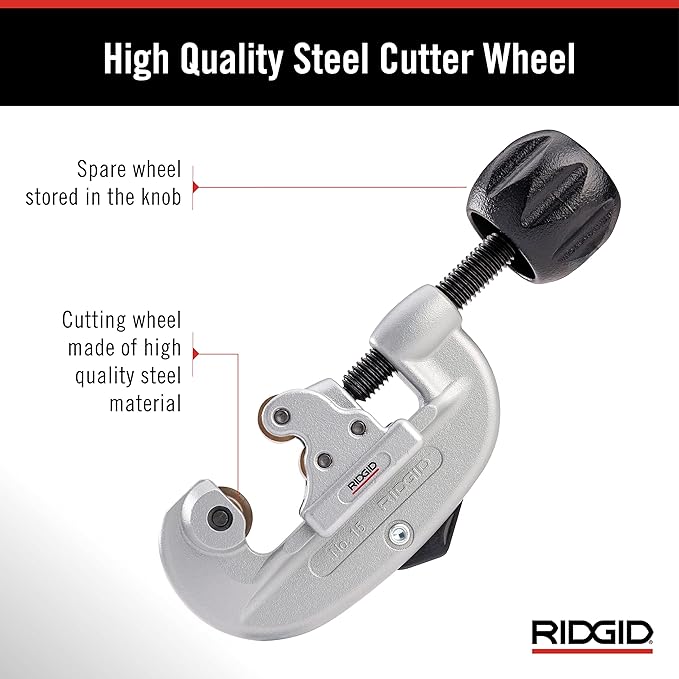 Ridgid 32920 | 15 Screw Feed Tubing Cutter, 3/16" To 1-1/8" Tube Cutter