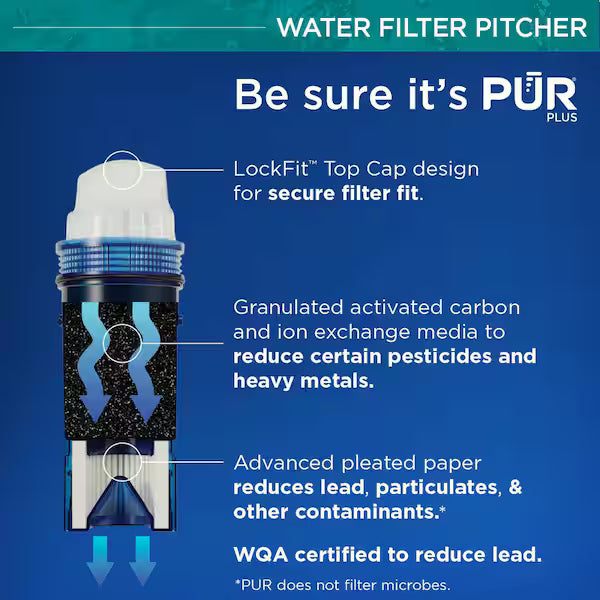 PUR PPT111W | Ultimate 11-Cup Water Filter Pitcher with LED and Lead Reduction
