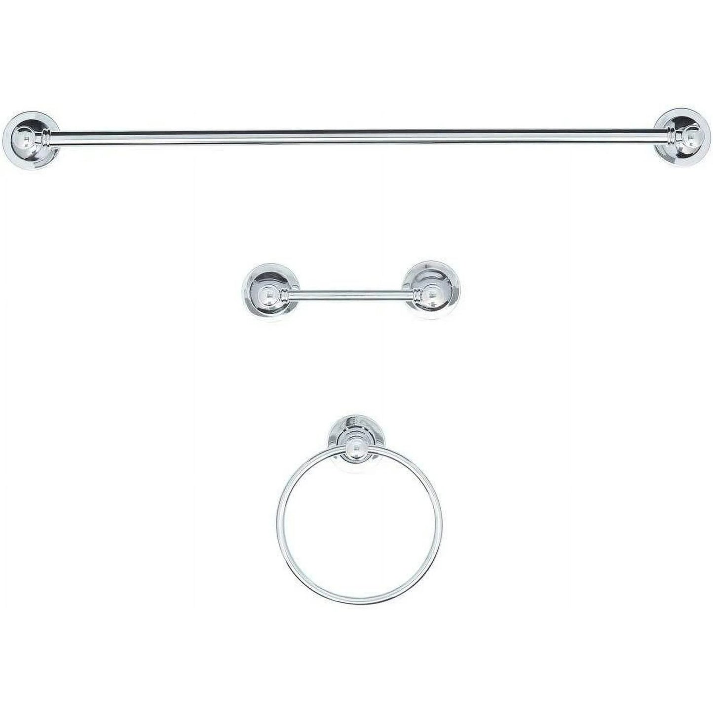 Delta SLV63-PC | Silverton 3 Piece Bath Hardware Set Chrome Finish