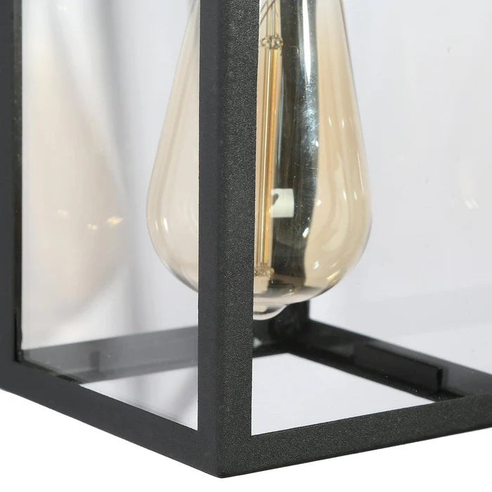 LNC A04370 | Scatria 1-Light Black Outdoor Wall Light