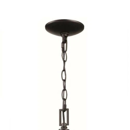 Home Decorators Collection 1006 106 214 | Weyburn 1-Light Bronze Farmhouse Mini Pendant Light Fixture with Caged Metal Shade
