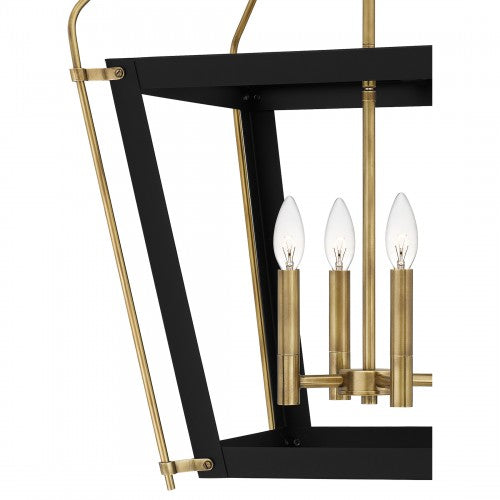 Quoizel QP5348EK | Abbeville 4 Light 18 inch Earth Black Pendant Ceiling Light