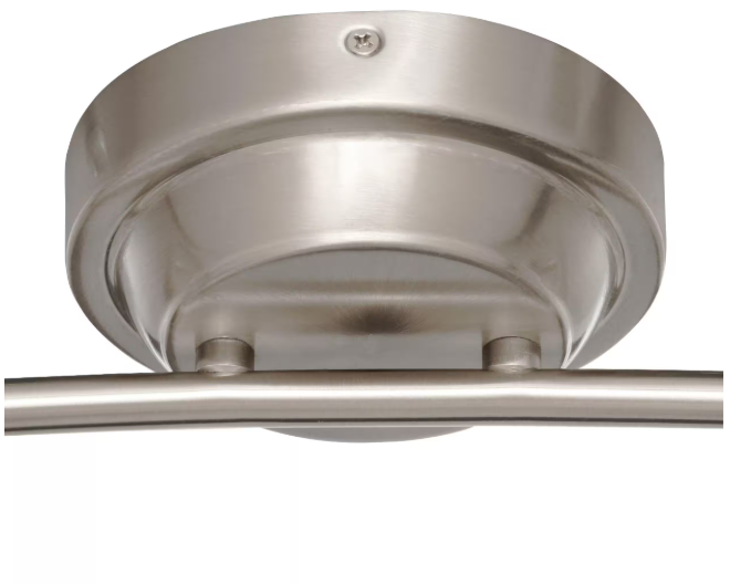 Hampton Bay 108 701 | Kelso 3 ft. 4-Light Satin Nickel LED Fixed Rail with 300/Lumen Heads 108701