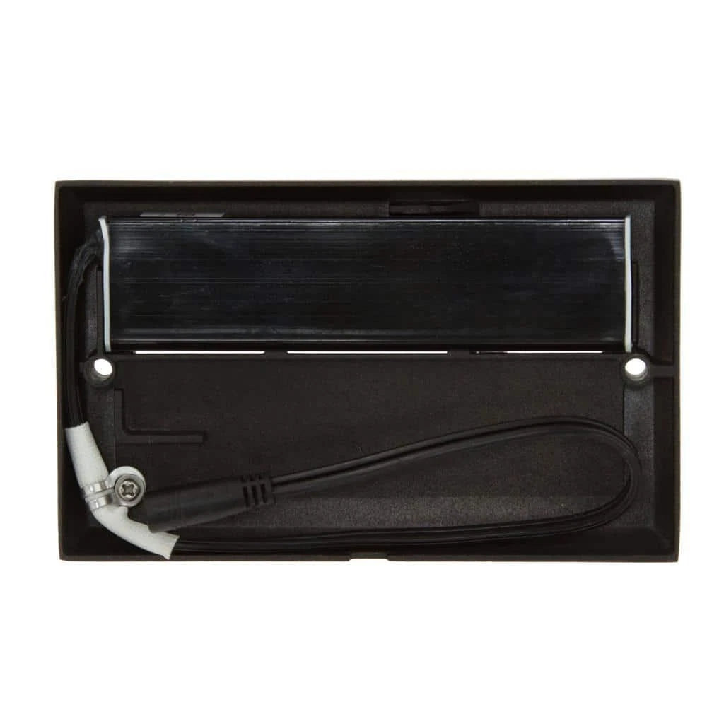 Hampton Bay 1002 669 467 | 49 Lumen 5.5 in. Low Voltage Black Integrated LED Deck Light