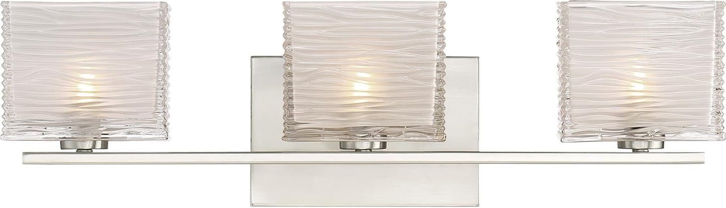 Quoizel WCP8603BN | Westcap 22.5-in 3 -Light Brushed Nickel Transitional Vanity light