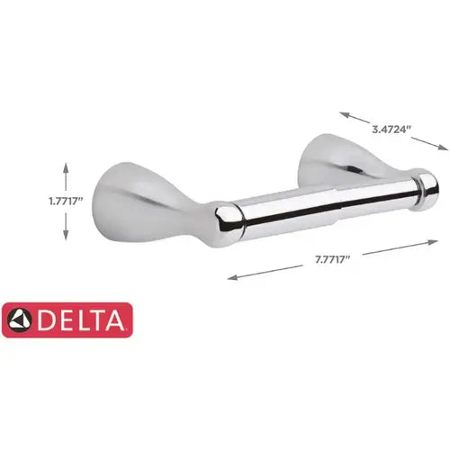 Delta FND63-PC | Foundations Bath Hardware Set in Chrome with Towel Ring Toilet Paper Holder and 18 in. Towel Bar