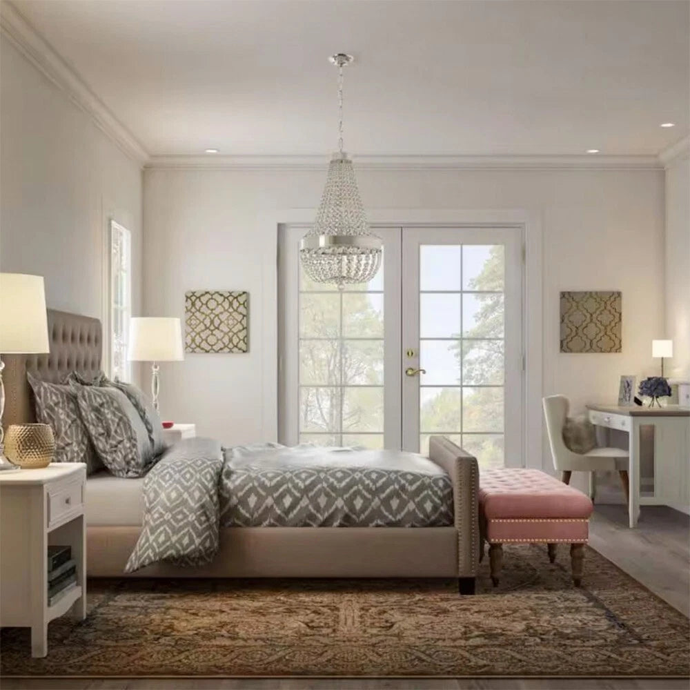 Home Decorators Collection 1001 664 606 | Monticello Park 6-Light Chrome Crystal Chandelier