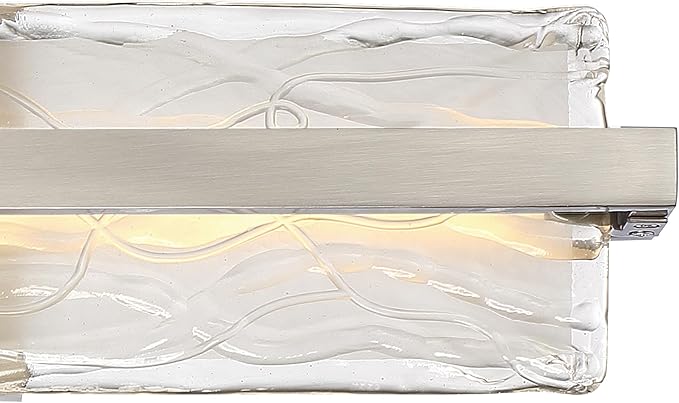 Quoizel PCGL8522BN | Platinum Glacial 1 Light Contemporary Bath Vanity - 5 Inches high