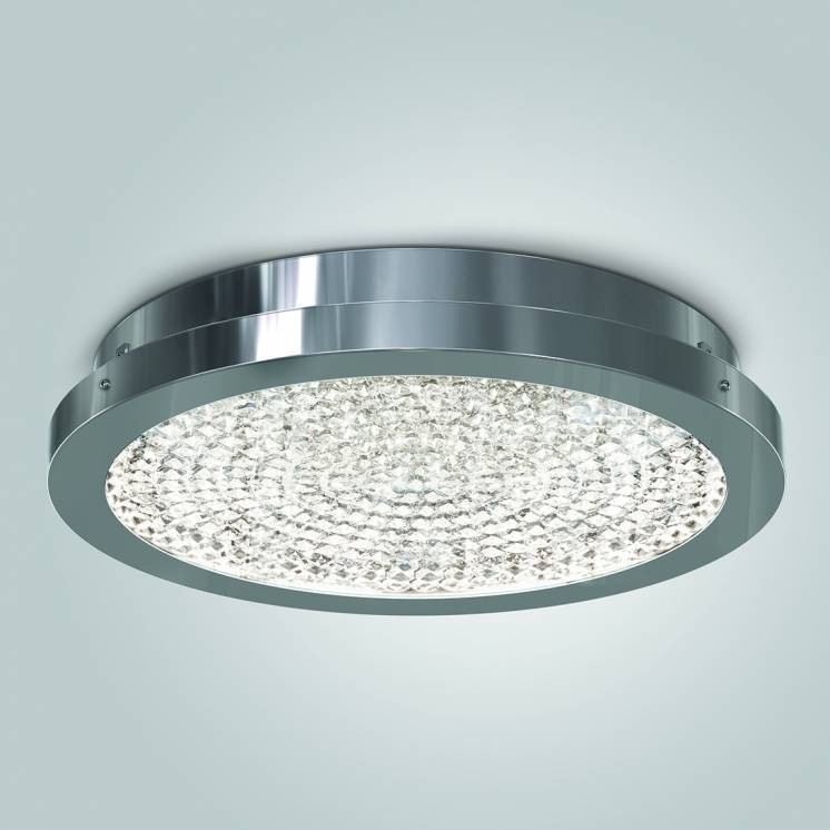 Artika CLGL-HD1 | 13.5" Flush Mount Ceiling Light in Chrome Finish