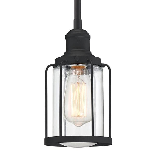 Quoizel LUD1505EK | Ludlow 1 Light 5 inch Earth Black Mini Pendant Ceiling Light