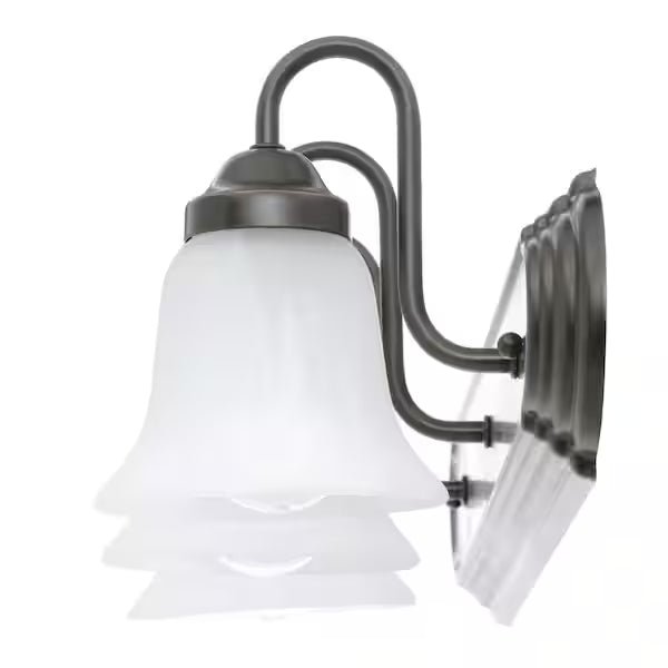 Progress Lighting 1001 106 837 | Solvang 24 in. 3-Light Antique Bronze Traditional Bathroom Vanity Light with Alabaster Glass