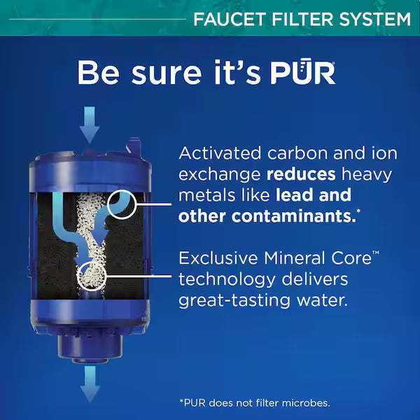 PUR FM2100B | PLUS Faucet Mount Filtration System Black