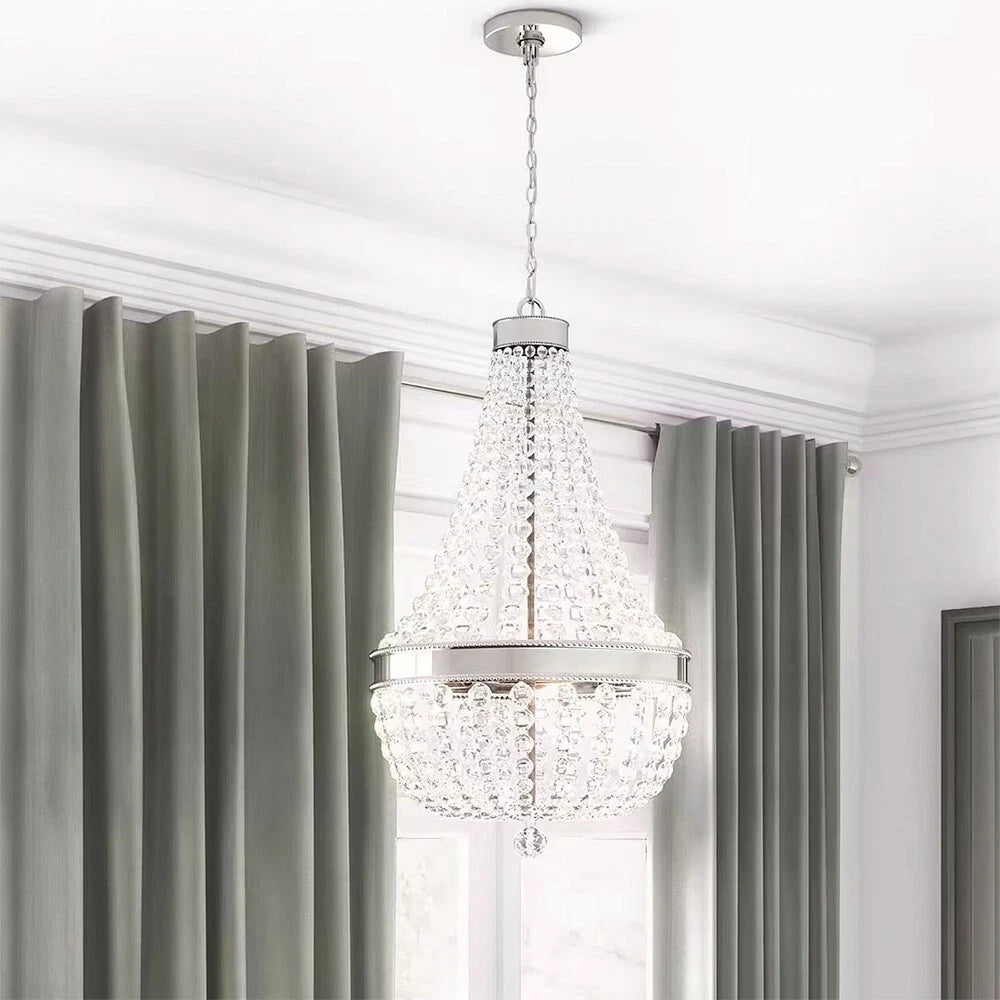 Home Decorators Collection 1001 664 606 | Monticello Park 6-Light Chrome Crystal Chandelier