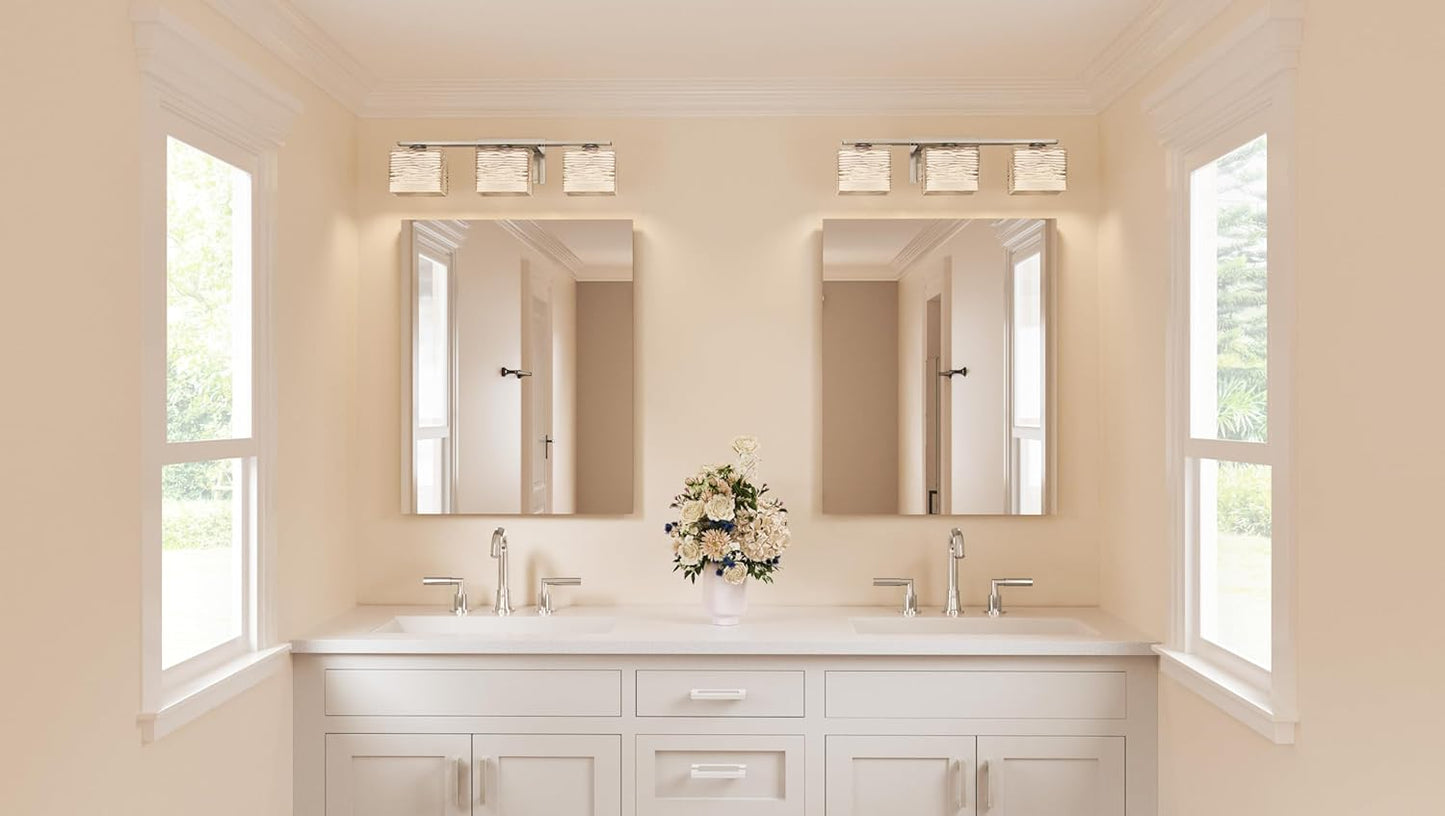 Quoizel WCP8603BN | Westcap 22.5-in 3 -Light Brushed Nickel Transitional Vanity light