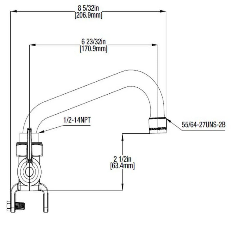 Glacier Bay 238 178 | 2-Handle Laundry Faucet in Brass