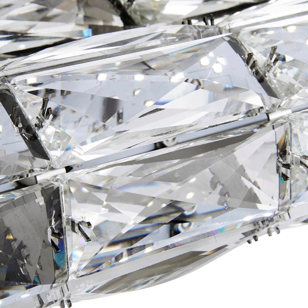 Home Decorators Collection 1006 656 719 | Keighley Integrated LED Chrome and Crystal Indoor Wall Sconce Light Fixture