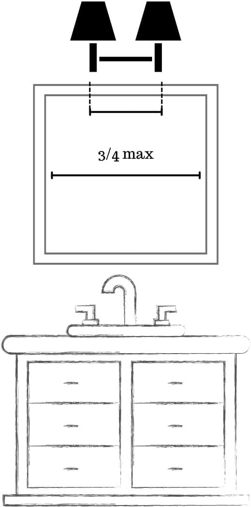 Quoizel PCGL8522BN | Platinum Glacial 1 Light Contemporary Bath Vanity - 5 Inches high