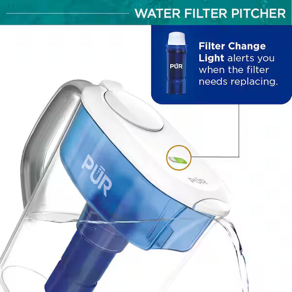 PUR PPT111W | Ultimate 11-Cup Water Filter Pitcher with LED and Lead Reduction
