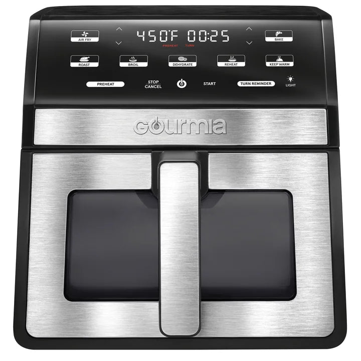 Open box used Gourmia 8-Quart Digital Air Fryer with Window & Light