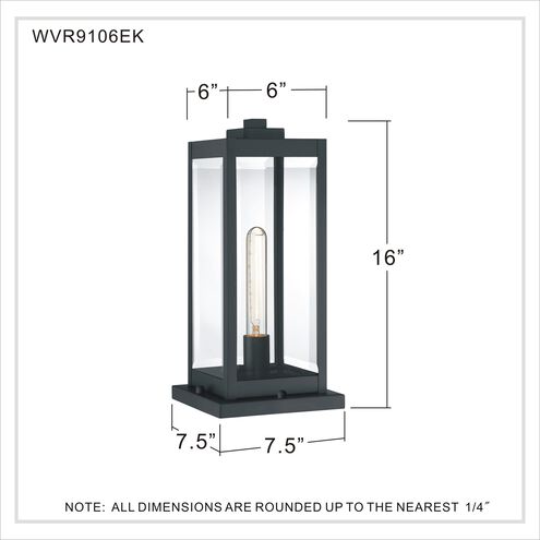 Quoizel WVR9106EK | Westover 1 Light 16 inch Earth Black Outdoor Pier Lantern