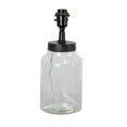Mainstays Fillable Accent Glass Jar Table Lamp Base, Black