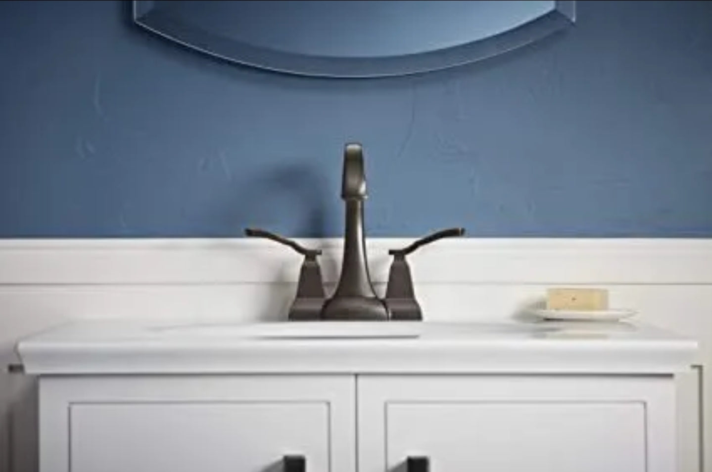 Kohler R30997-4D-BL | Ridgeport Centerset Bathroom Sink Faucet, 1.2 gpm in Matte Black